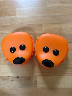 IKEA SMASKA Orange Dog Face Lunch Box Containers Food Kids